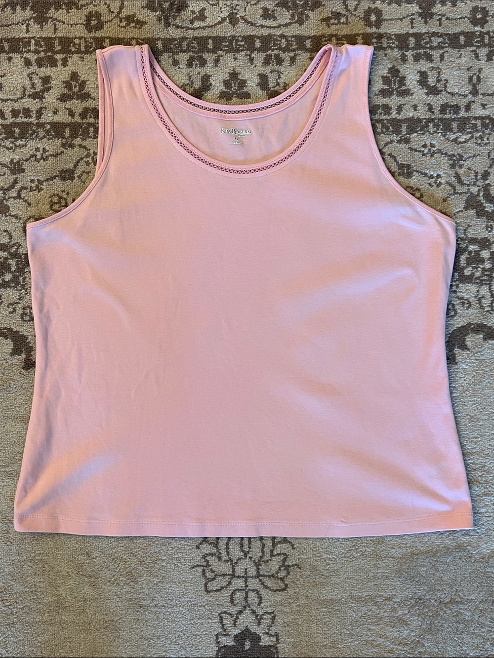 Kim Rogers Light Pink Scoop Neck Tank